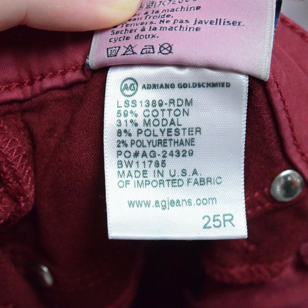 Ag Adriano Goldchmied Rust Red Soft & Stretchy Le… - image 6